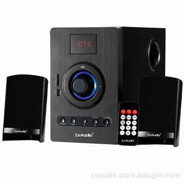 2.1CH Computer Speaker with USB, SD Card Reader and FM Radio